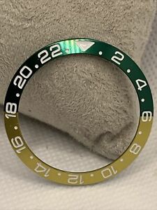 【送料無料】腕時計　グリーンゴールドアルミニウムベゼル38mm green gold aluminum bezel insert fit for watch mod part l371
