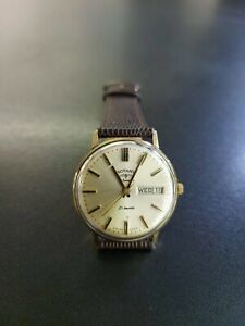 【貨物輸送無料】ウオッチ ヴィンテージゴールドロータリーvintage gents 9コンピュータ断層撮影法 gold rotary wristwatch