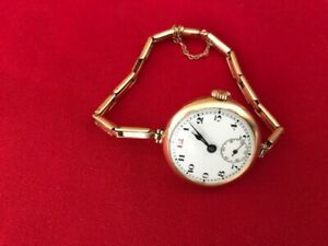 【貨物輸送無料】ウオッチ レディースゴールドウォッチladies 9 コンピュータ断層撮影法 gold watch インチ good working order