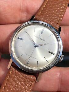 【貨物輸送無料】ウオッチ ヴィンテージモバドサブシースチールスイスミリメートル1960s vintage movado subsea steel swiss made handwinding 34粍