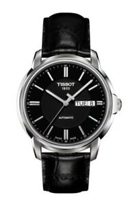 【貨物輸送無料】ウオッチ オロロギティソペッレネラウオモオートマティックウォッチorologio tissot automatics iii t0654301605100 pelle nera uomo automatico watch