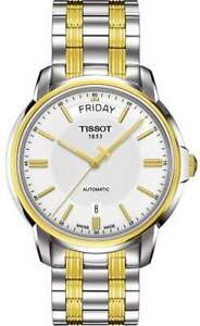 【送料無料】腕時計 ティソオートマチックデイデートトーンtissot automatics iii day date two tone