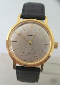 【貨物輸送無料】ウオッチ ヴィンテージモバドカルサービスvintage 18k 一般医 movado winding watch 1960s cal 125* exlnt* serviced