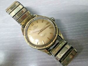 【貨物輸送無料】ウオッチ ヴィンテージブチェラーキャップケースサンダーバードベゼルウォッチvintage bucherer automatic gold capped case thunder bird bezel watch 25 jewels