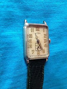 【貨物輸送無料】ウオッチ イリノイヴィンテージホワイトゴールドフィルドillinois vintage 14k white gold filled wristwatch
