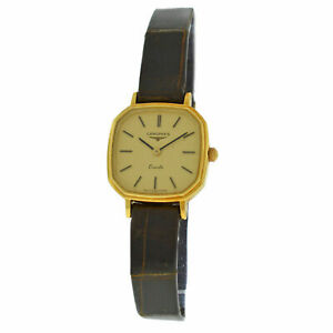 【貨物輸送無料】ウオッチ レディースロンジンソリッドイエローゴールドクォーツウォッチ ladies longines octagon 18k solid yellow gold quartz 21粍 watch