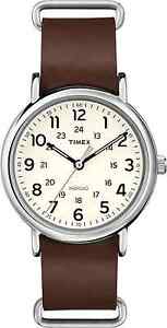 【送料無料】腕時計　メンズウィークエンダーブラウンレザーウォッチインディグロtimex t2p495, mens weekender brown leather watch, indiglo
