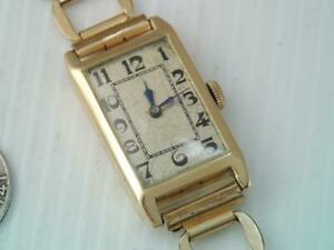 【送料無料】腕時計　レアアンティークアールデコメンズソリッドゴールドウォッチスイススキロrare antique 1920 art deco mens solid 14k gold watch swiss 15j 3pos schilo amp; co｜hokushin