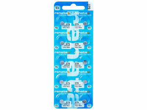 【送料無料】腕時計　レナータピラバタリアオロロギフリー10 x renata 379 pila batteria orologio mercury free silver oxide sr521sw 155v