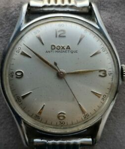 【貨物輸送無料】ウオッチ アンチマグネティックヴィンテージスイスrare doxa antimagnetique  vintage swiss mens wristwatch  from 50s
