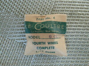 【送料無料】腕時計　ヴィンテージルクルトルnos vintage le coultre 90l fourth wheel genuine part 224