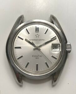 【送料無料】腕時計　ヴィンテージエテルナマティックコンティキvintage 37mm eternamatic kontiki 20｜hokushin