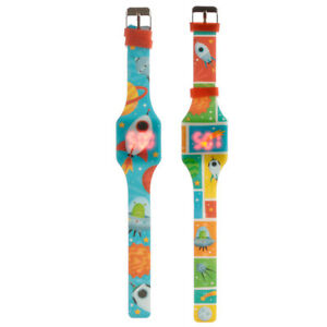 【送料無料】腕時計　シリコンデジタルウォッチスペースカデットsilicone digital watch space cadet