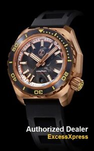 【送料無料】腕時計　ゼロスハンマーヘッドブロンズフォージドカーボンウォッチ zelos hammerhead 2 1000m bronze forged carbon nh35 44mm watch w warranty