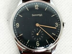 【送料無料】腕時計　オロロジオエバーハルトマニュアルウオモアンニアッチャイオorologio eberhard manuale uomo anni &rsquo;40 acciaio ref 275838 37 mm case｜hokushin