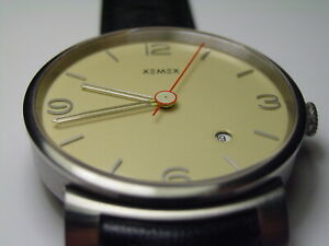 【貨物輸送無料】ウォッチ 核分裂爆弾デリースイス連邦nib xemex piccadily automatic watch, msrp 2895, swiss made, 10 pics
