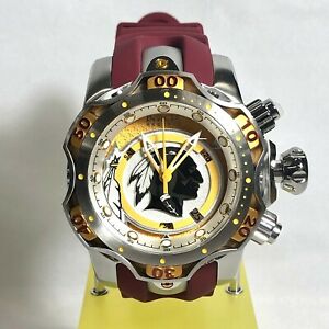 【貨物輸送無料】ウォッチ ヴェノムジェンスイスクォーツクロノストラップウォッチワシントンinvicta 33090 nfl 52粍 venom gen iii swiss quartz chrono strap watch washington