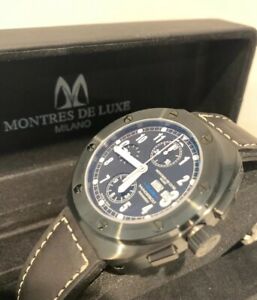 【送料無料】腕時計　モントレスデラックスサンダーボルトリミテッドスイスクロノグラフウォッチmontres de luxe p48 thunderbolt limited swiss chronograph eta cal 7750 watch