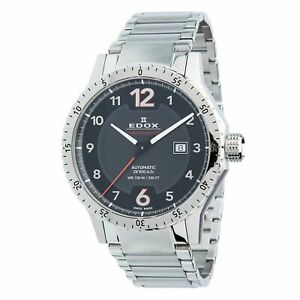 【貨物輸送無料】ウォッチ エドックスメンズクロノリーステンレススチールedox 80094 3航空マイル no1 mens chronorally 1 stainless steel automatic watch