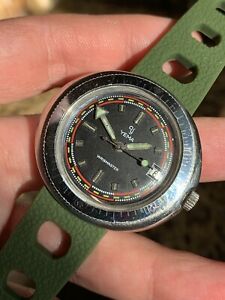【送料無料】腕時計　ヴィンテージリストマスターメンズダイバーウォッチミリメートルハンドワインディングvintage yema wristmaster mens diver watch 43mm handwinding｜hokushin