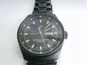 【送料無料】腕時計　ウォッチバイオルフィーナポルシェデザインクォーツブラック
