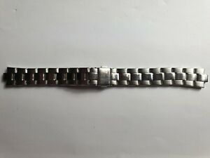 【送料無料】腕時計 メンズステンレススチールエンドリンクmens stainless steel watch bracelet with 6mm end link