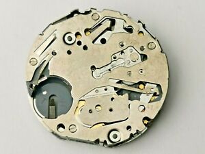 【送料無料】腕時計　ミヨタカルクォーツクラウンmiyota cal fs10 quartz date watch movement, working, stem crown missing