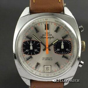 【送料無料】腕時計　ドゥゲナクロノグラフヴァルジューdugena chronograph mit valjjoux 7734 35 mm ca 1970
