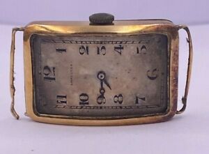 【貨物輸送無料】ウオッチ カルヴィンテージロンジンマニュアルゴールドvintage large longines 1919 manual gold 18コンピュータ断層撮影法 rectangular to restore cal 1039
