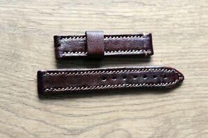 【送料無料】腕時計　ハンドメイドレザーウォッチストラップhand made genuine leather watch strap 18 mm 14,804円