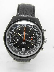 【貨物輸送無料】ウォッチ モントレクロノグラフマイスタームーブメントヴィンテージクロノmontre chronographe meister anker mouvement 7734,vintage chrono vers 1970