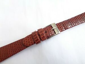 【送料無料】腕時計　ヴィンテージスイストカゲウォッチストラップvintage 14mm swiss made high quality genuine lizard watch strap
