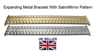 【送料無料】腕時計 サタンミラーエッジブレスレットsatin finish expanding watch bracelet with raised mirror edges 20mm