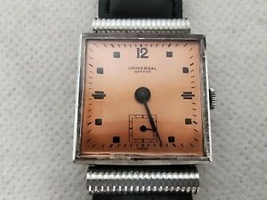 【貨物輸送無料】ウオッチ オロロジョユニバーサルジュネーブマニュアルアッチャイオウアンニorologio universal geneve manuale acciaio uomo anni ‘40