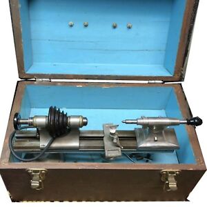 【貨物輸送無料】ウオッチ ウルフヤーンミニラテモーターwatchmaker lathe wolf amp; jahn mini lathe lathe and motor used