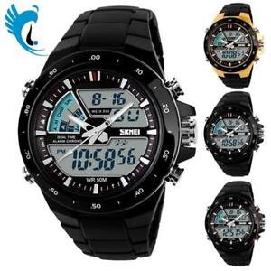 【送料無料】腕時計　ボーイズミリタリーアナログデジタルクォーツwaterproof men boys military multifunction analog digital quartz wrist watch uk