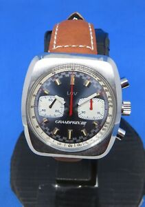 【送料無料】腕時計　クロノグラフヴィンテージグランプリヴァルジューコンプトゥールレヴィゼchronographe vintage lov grand prix, valjoux 7733, compteur 45m revise