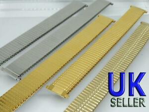 【送料無料】腕時計　プリマフレックスブレスレットゴールドプレートスチールミリメートルprima flex expanding watch bracelet,gold plate or steel ,telescopic ends 1622mm