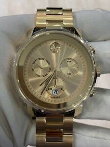 【貨物輸送無料】ウオッチ モバドボールドクロノグラフゴールドウォッチmovado bold chronograph gold watch