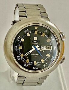 【送料無料】腕時計　ヴィンテージムーブメントインナーベゼルtissot t12 vintage watch automatic movement inner bezel in working order｜hokushin
