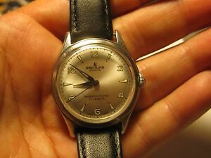 【貨物輸送無料】ウオッチ モントレブレトリングスポーツメカニークmontre bretling sport vers 1940 mecanique