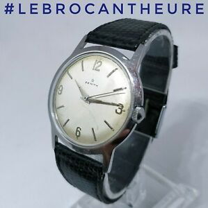 【貨物輸送無料】ウオッチ ゼニスモントルヴィンテージアンシエンヌキャリバーメカニクゼニスzenith 36粍 montre vintage ancienne calibre mecanique zenith 106506 circa 1950