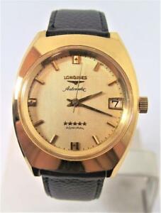 【貨物輸送無料】ウォッチ ヴィンテージロンジンスターアドミラルウォッチサービスvintage 18k 一般医 longines 5 star admiral automatic date watch cal345 serviced