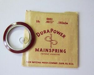 【送料無料】腕時計 エルギンウォッチパーツメインスプリングフィットnos genuine elgin watch part 6001 durapower mainspring fits 100s