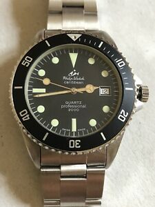 【貨物輸送無料】ウオッチ ヴィンテージダイバーフィリップウォッチカリビアンクォーツケースvintage divers philip watch caribbean quartz nos, ref2812, mrp case