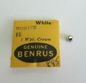 【送料無料】腕時計　ベンラスホワイトクラウンパーツnos genuine benrus waterproof white crown 70012 tap10 watch part r85