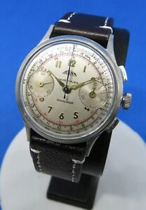 【貨物輸送無料】ウオッチ クロノグラフアンシアンジュスマベサノンヴィーナスレヴィゼchronographe ancien jusma besancon, venus 150, revise
