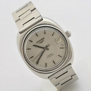 【貨物輸送無料】ウオッチ ロンジンスチールミリメートルサービスlongines admiral date 70s steel 36 粍 automatic cal 431 serviced