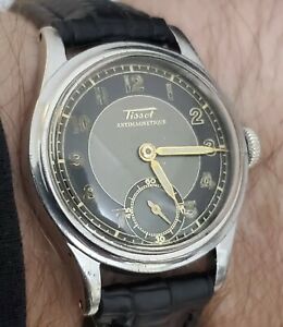【貨物輸送無料】ウオッチ ティソブルズアイvery rare tissot bullseye antimagnetique 1940s