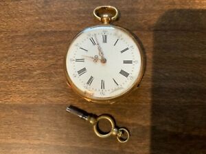 【貨物輸送無料】ウオッチ モントレグーセットエンmontre gousset en or 18k